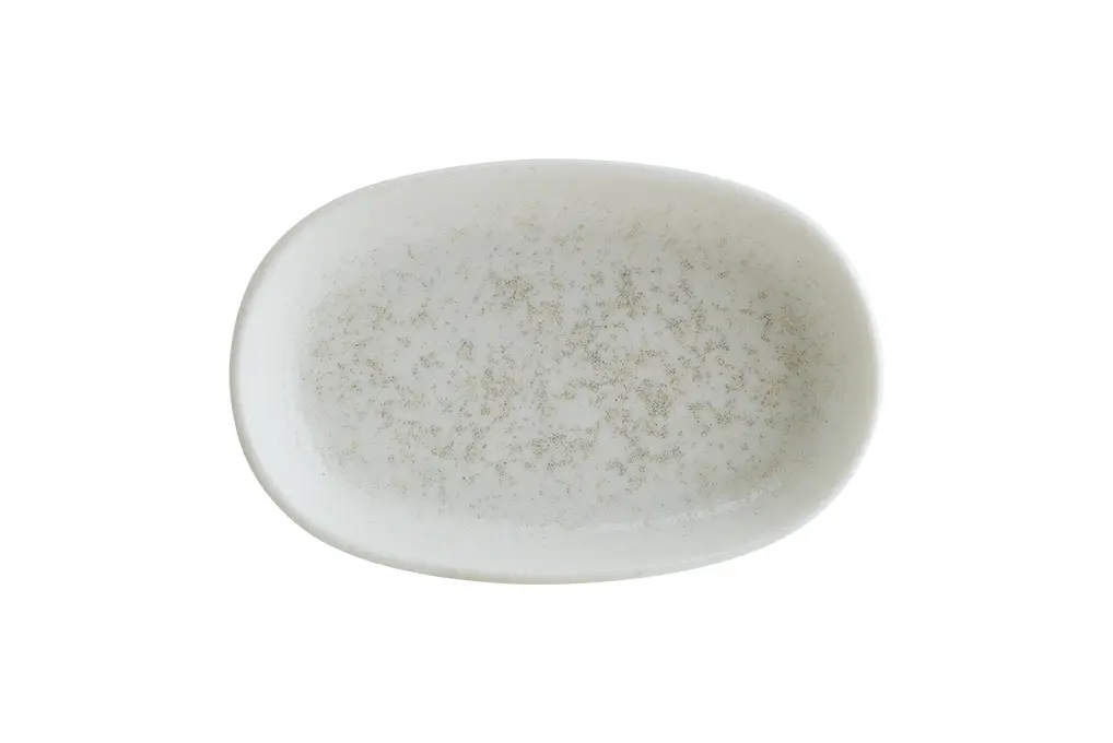Fuente oval Hygge Sand 10x6,5 cm