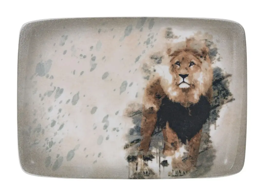 Fuente rectangular Savanna Leon 29x21 cm