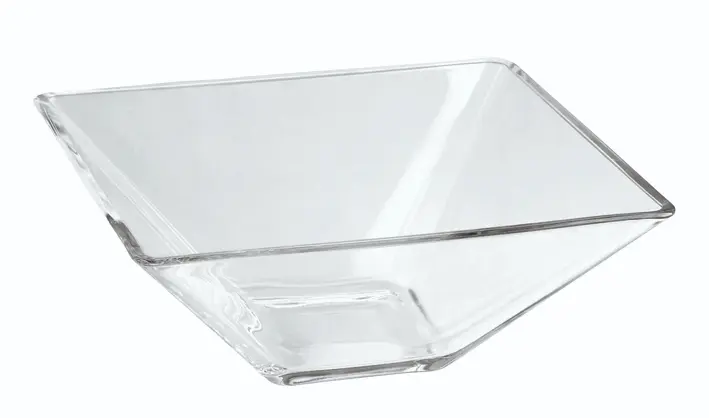Ensaladera Ming cristal 20x20x8 cm