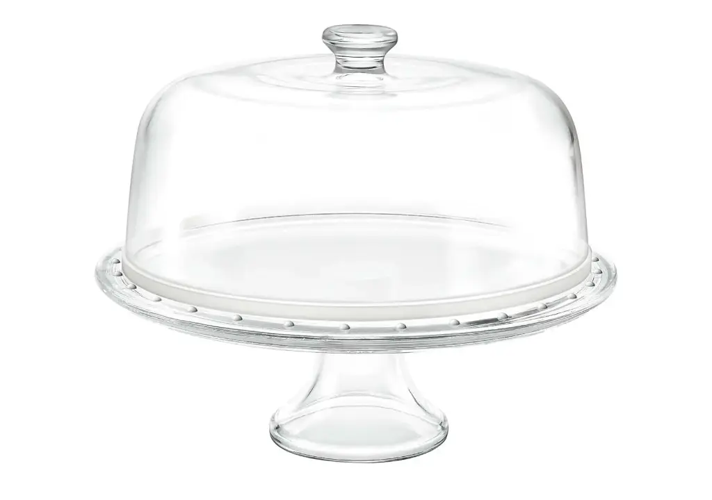 Pie tarta con campana cristal 31 cm