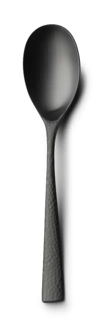 Cuchara mesa Mercury mate negro