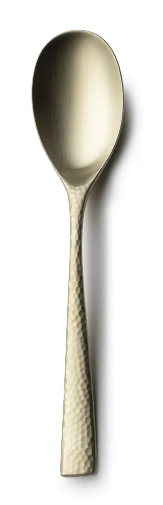 Cuchara mesa Mercury mate champagne