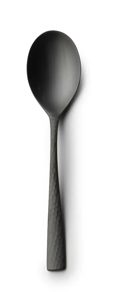 Cuchara postre Mercury mate negro