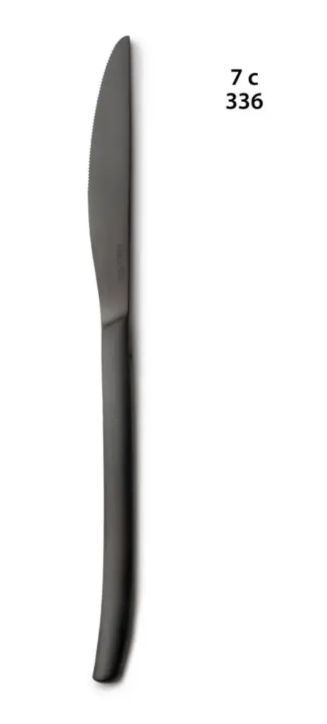 Cuchillo mesa Nature mate negro
