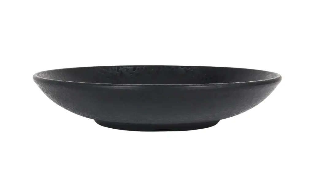 Plato Hondo Korio Arizona Melamina Negro 23 Cm.