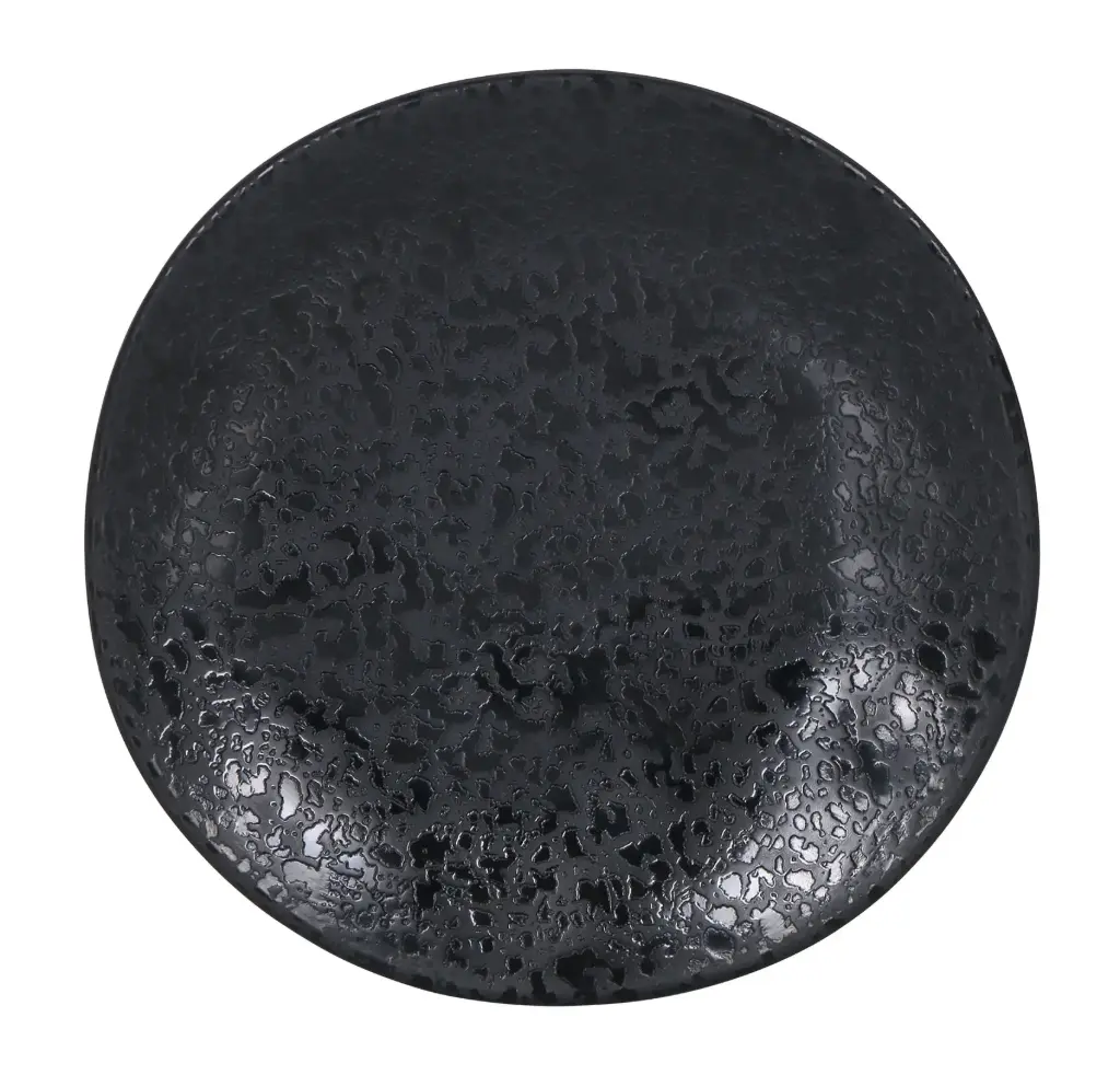 Plato pan Strega Arizona melamina negro 15 cm