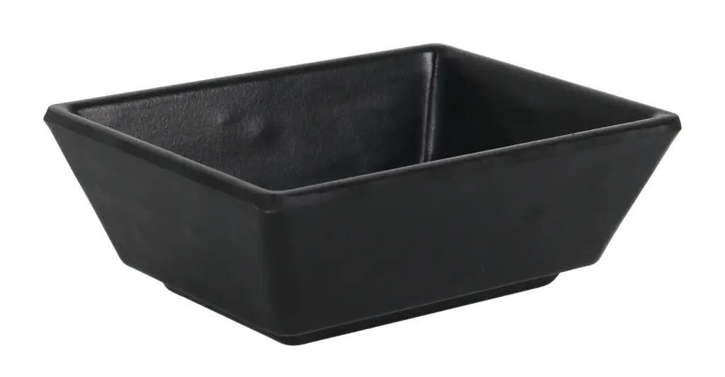 Bol Ming III melamina Basic negro 8x6x3 cm