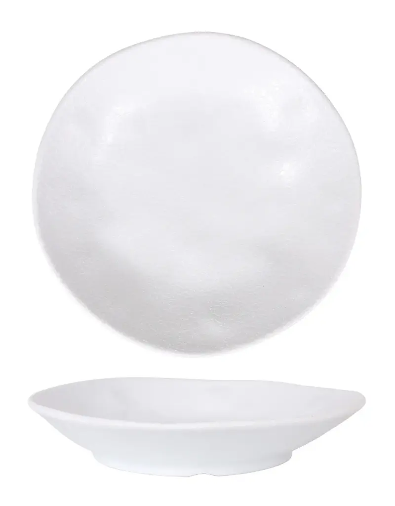 Plato hondo Arizona blanco 23 cm