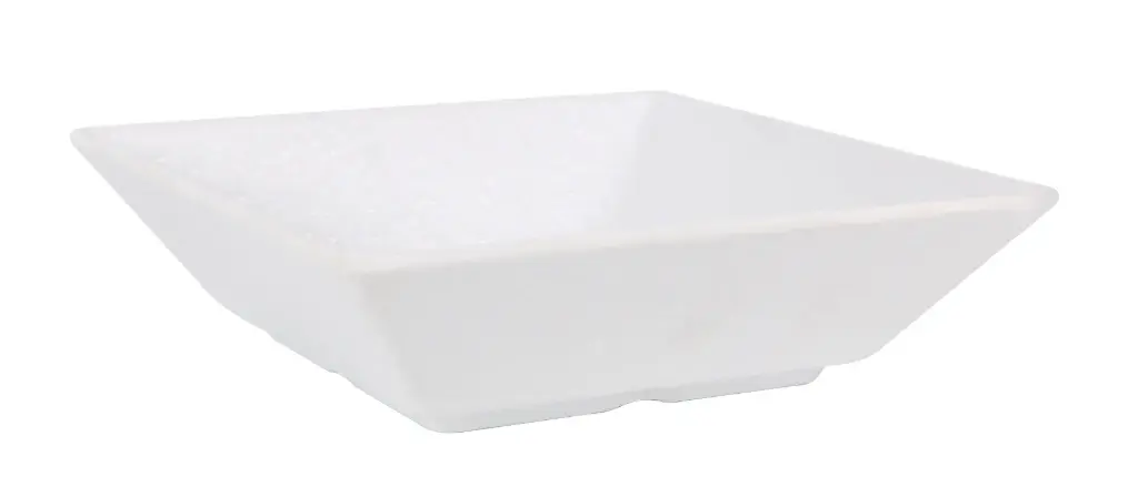 Plato hondo Ming III melamina Arizona blanco 17,5x17,5 cm