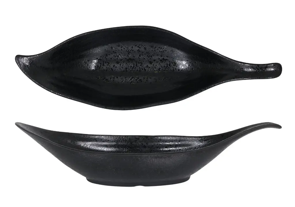 Ensaladera Kirpan Arizona melamina negra 42x15 cm