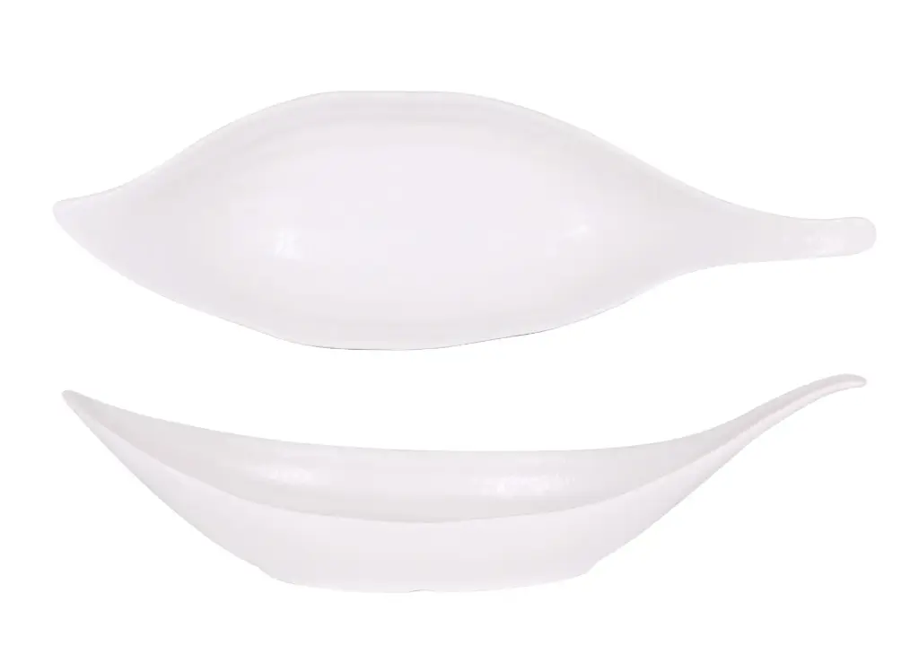Ensaladera Kirpan Arizona melamina blanca 30,5x10 cm