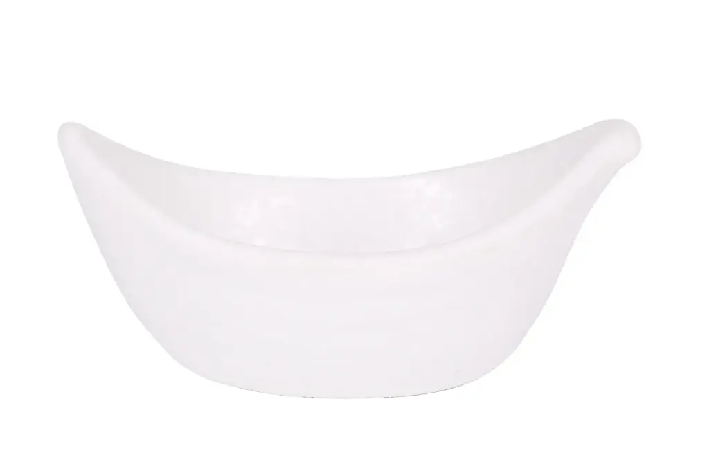 Bol oval Vinci Arizona melamina blanco 11x7 cm