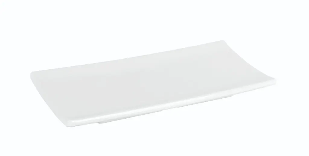 Fuente rectangular Criollo blanca melamina 24x10,5x2,5 cm