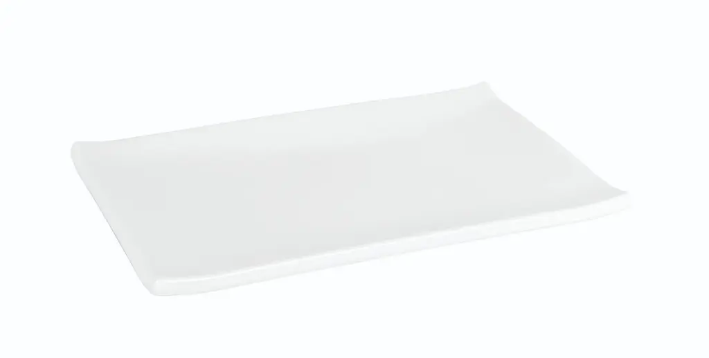 Fuente Rectangular Criollo Blanca Melamina 24,5X15,5X2 Cm.