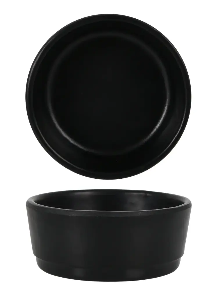 Bol Basic melamina negro 7,3x3 cm