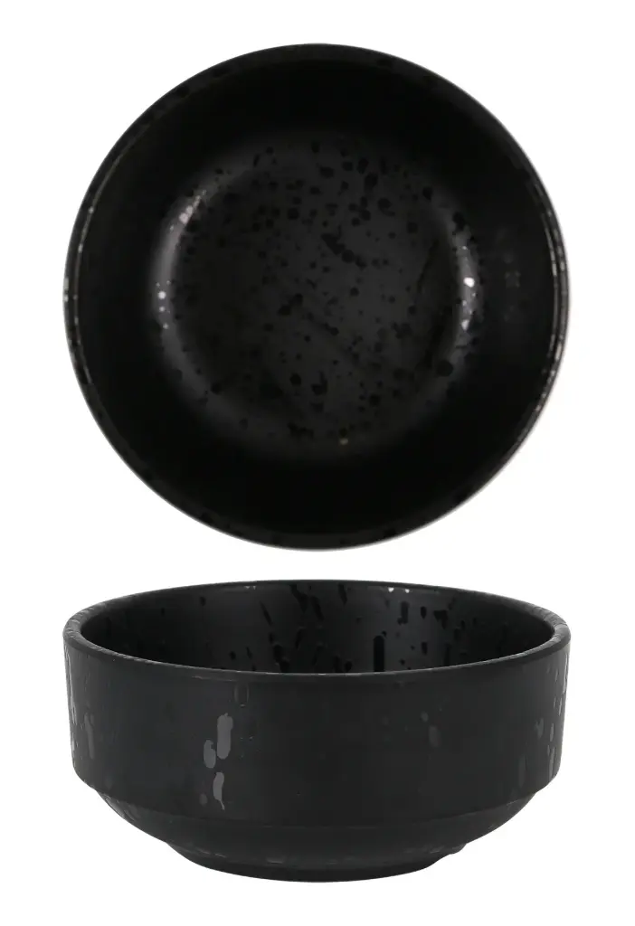 Bol Basic melamina Arizona negro 12 cm