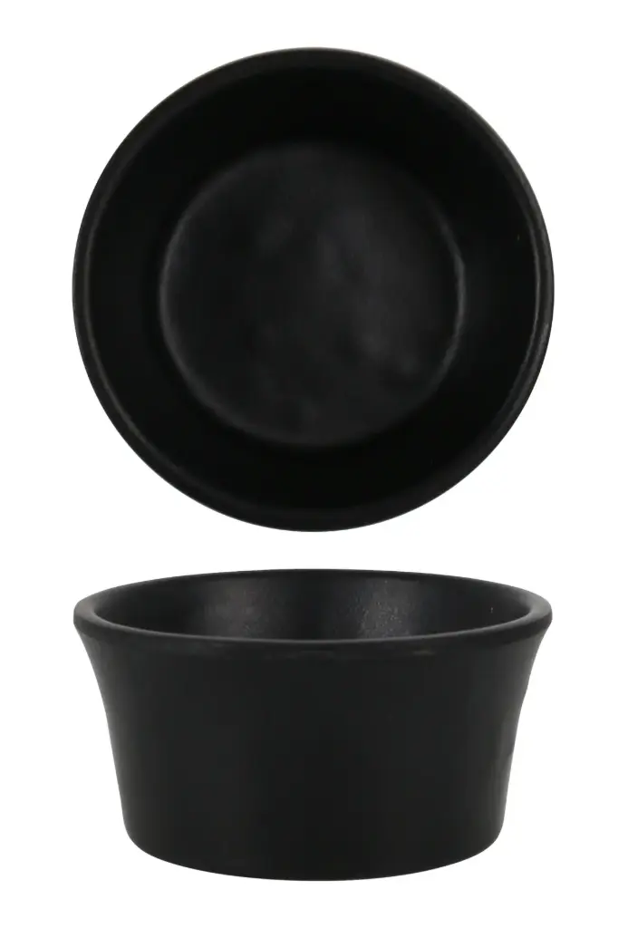 Ramequin Basic melamina negro 5,7x3 cm