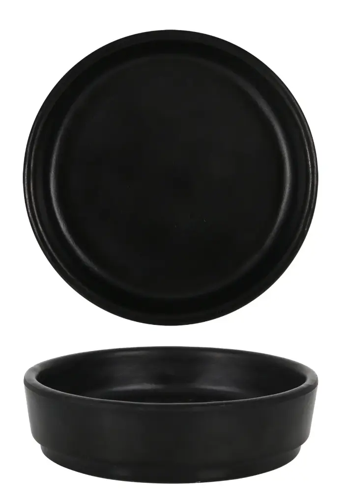 Bol Basic melamina negro 8,5x7,5 cm