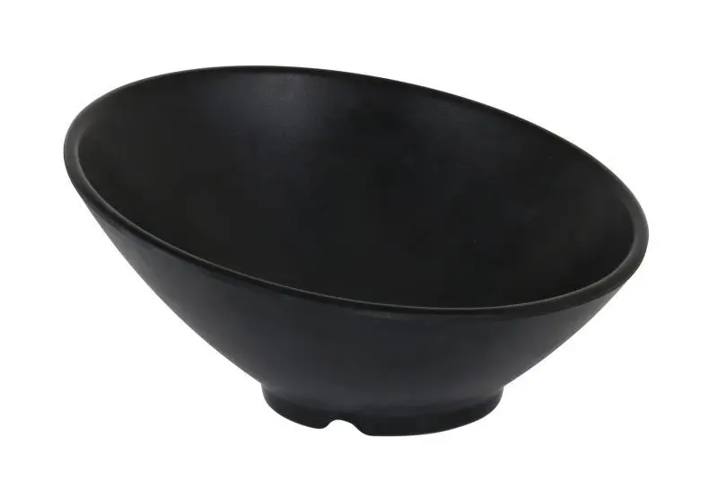Ensaladera Trattoria melamina negra mate 21 cm