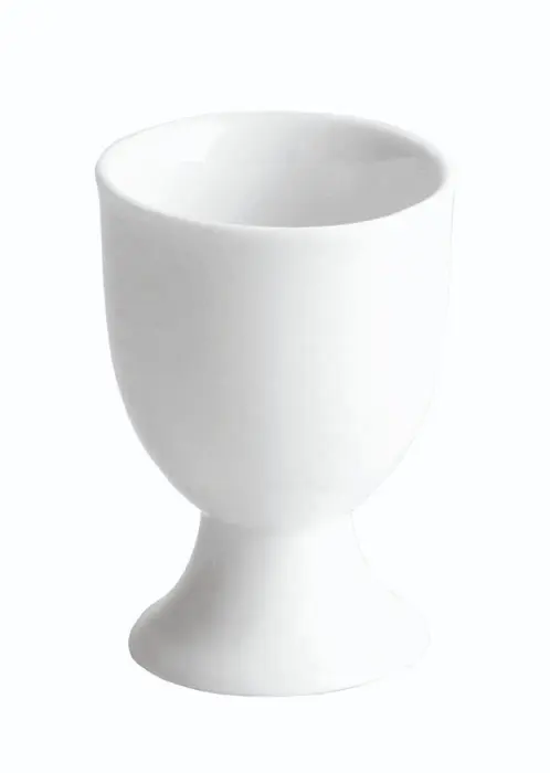 Huevera blanca melamina 5x6,5 cm