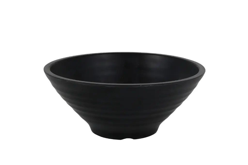 Bol Ramen melamina negra 17x7 cm