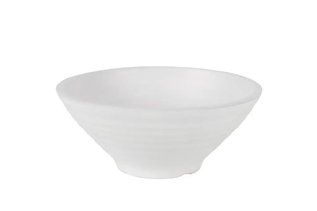 Bol Ramen melamina blanca 17x7 cm