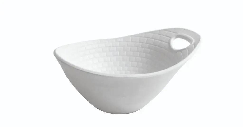 Bol Perpignan blanco melamina 15x12x7 cm