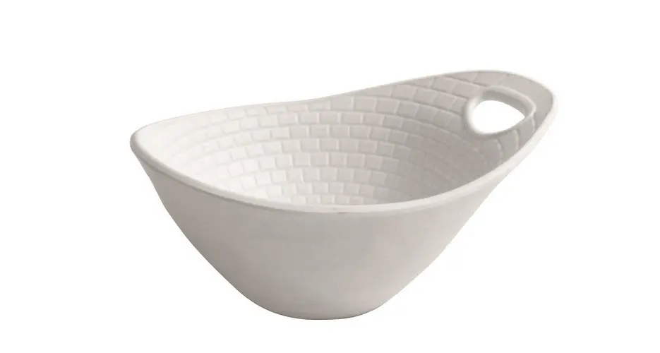 Bol Perpignan blanco melamina 17x14x8 cm