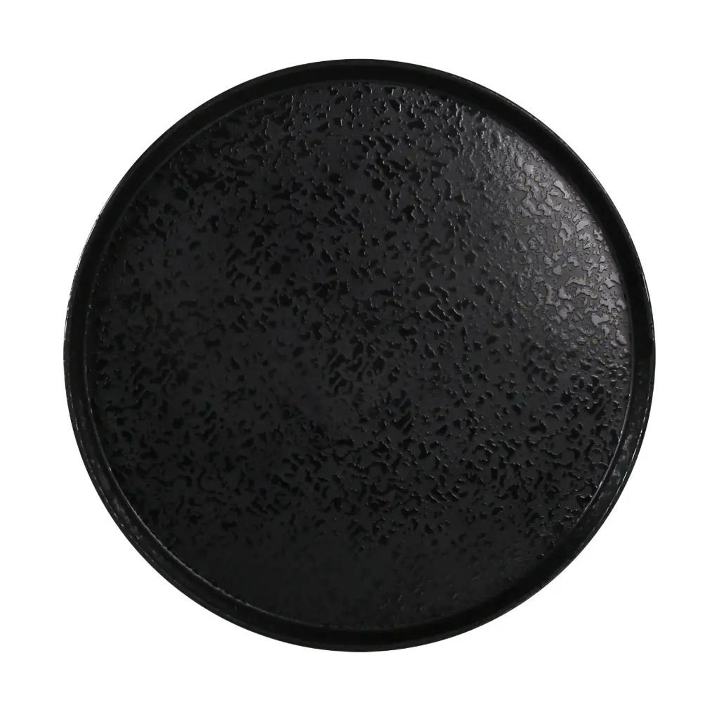 Plato llano melamina Caracalla II negro 28 cm