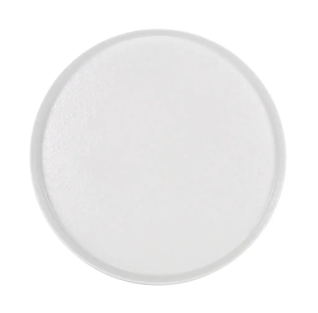 Plato llano melamina Caracalla II blanco 28 cm