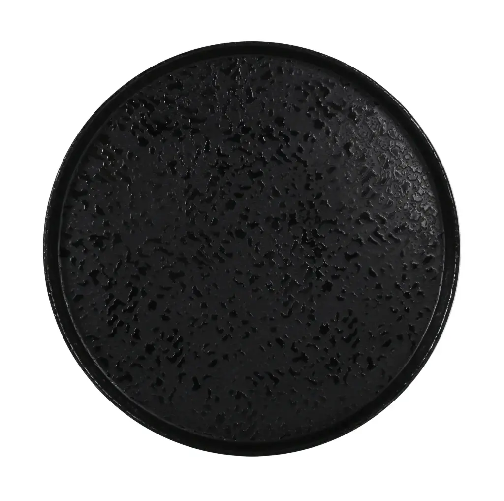 Plato postre melamina Caracalla II negro 21,5 cm