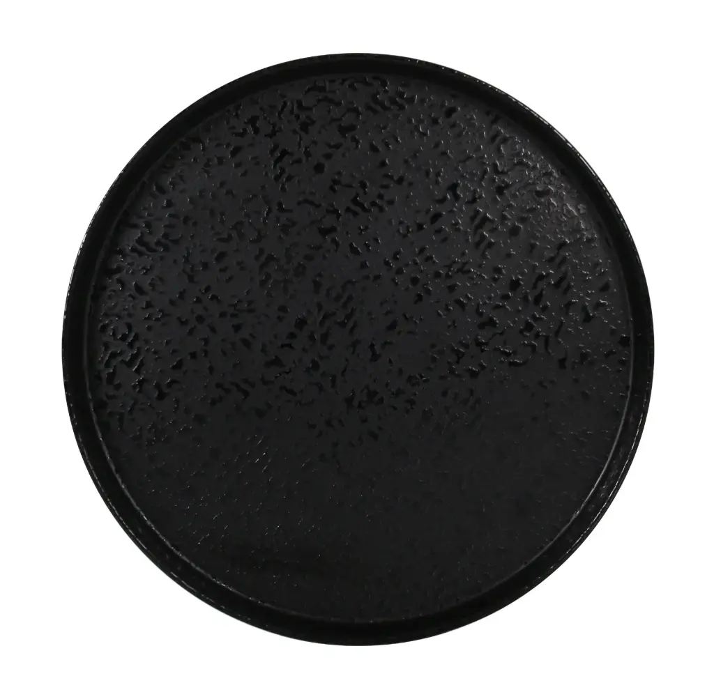 Plato llano melamina Caracalla II negro 25 cm
