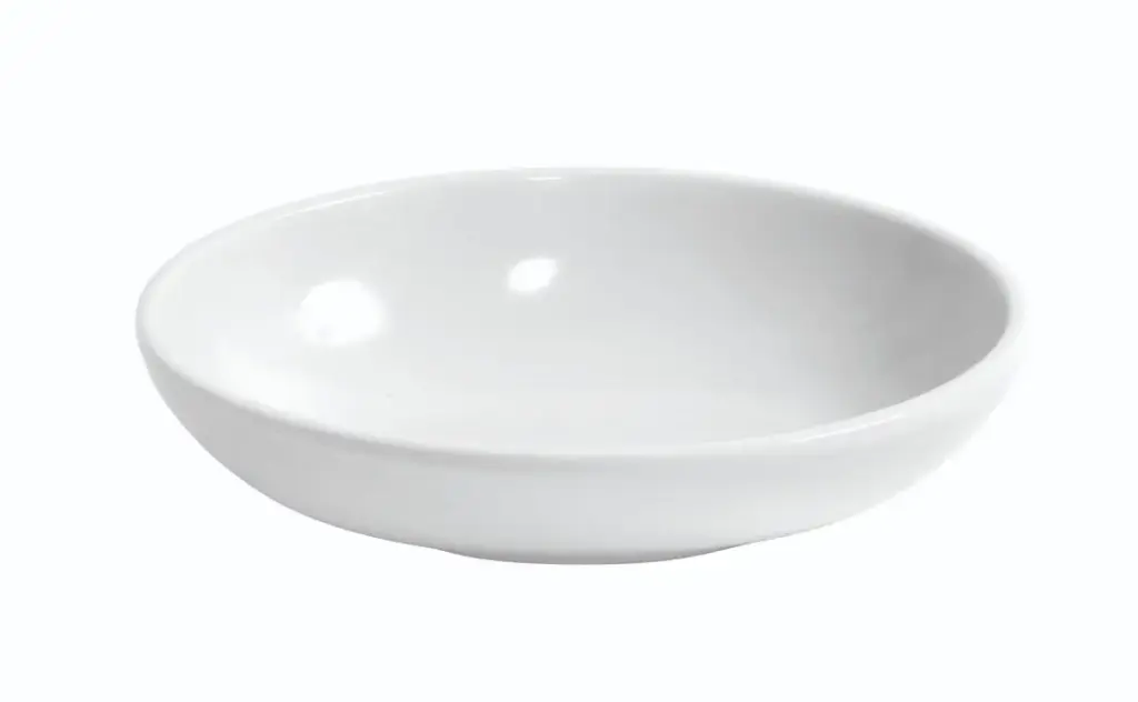 Bol degustación oval blanco melamina 10,7x8,5x2,7 cm