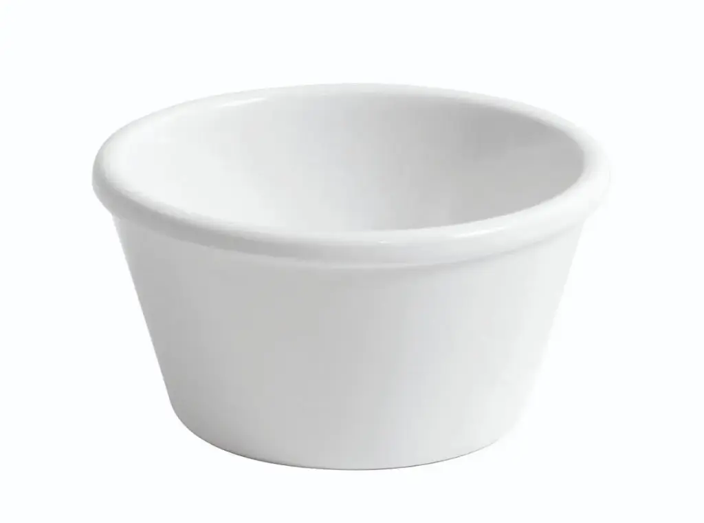Ramequin Liso Blanco Melamina 8,3X4,4 Cm.