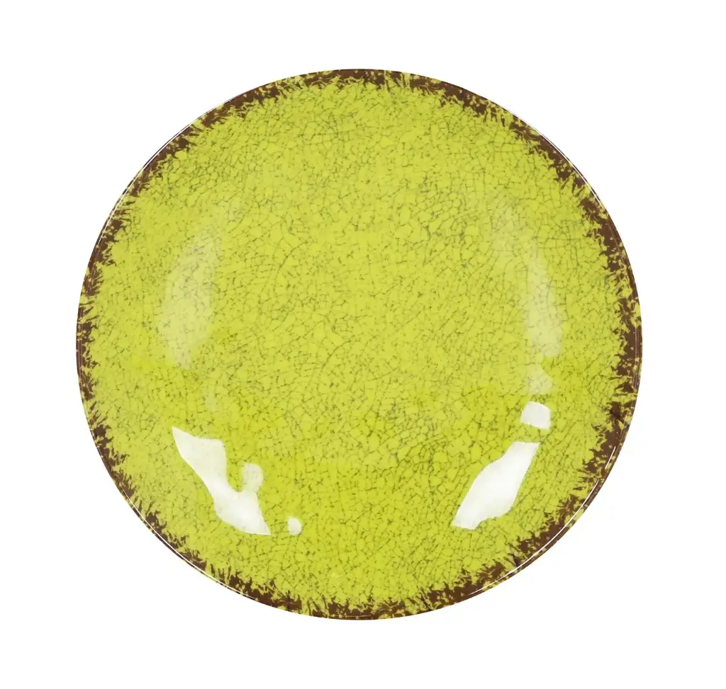 Plato postre guayaba Pistacho melamina 20,5x3 cm