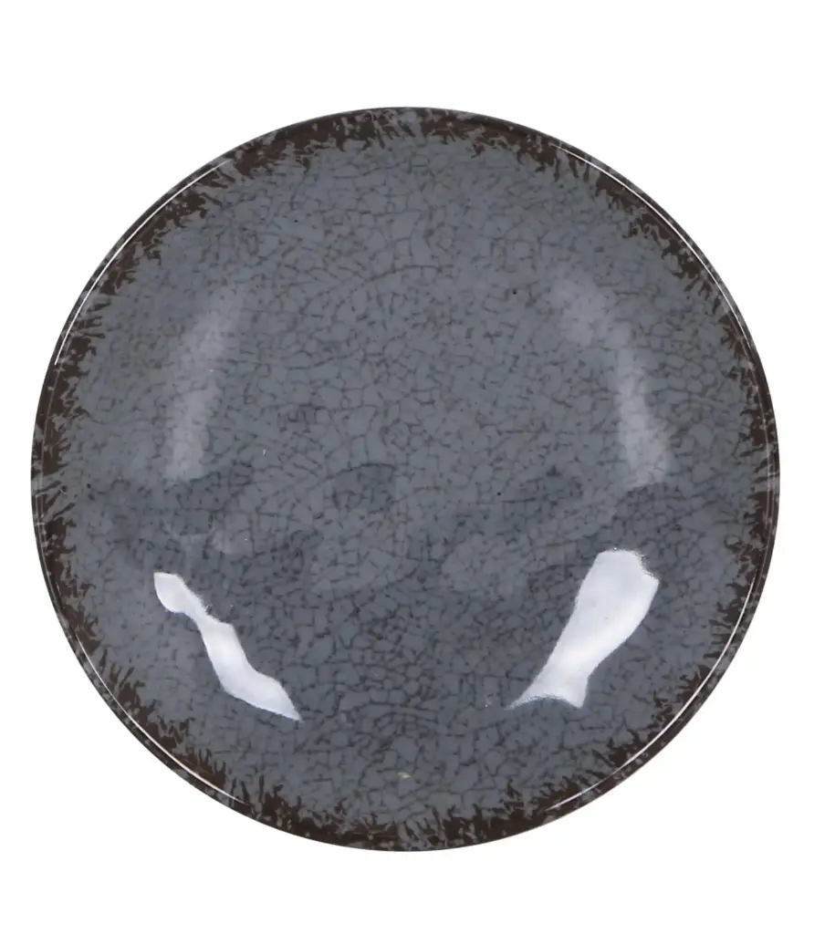Plato pan guayaba gris melamina 15,5x2,5 cm