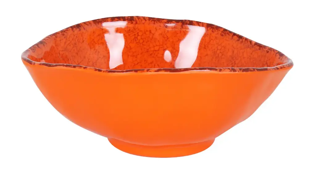 Ensaladera Guayaba Naranja Melamina 20,5X17X8 Cm.