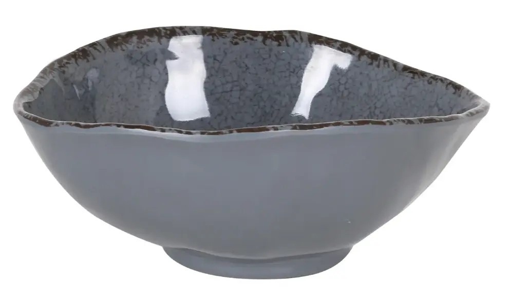 Ensaladera Guayaba Gris Melamina 20,5X17X8 Cm.