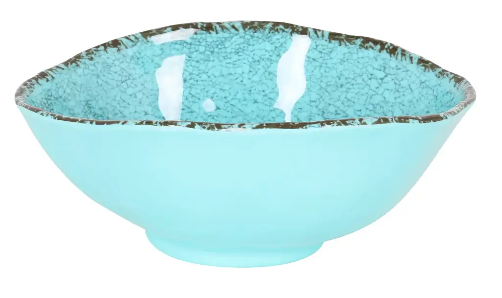 Ensaladera guayaba azul melamina 20,5x17x8 cm