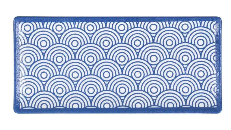 Fuente rectangular melamina Korio Hokkaido 23x11 cm