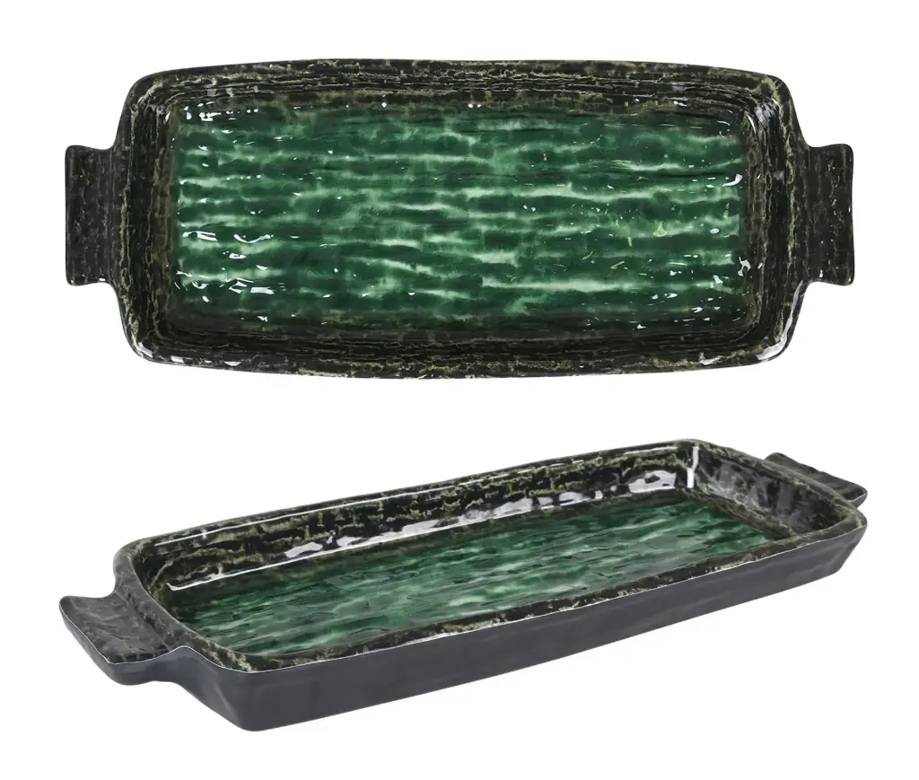 Fuente rectangular melamina Isora 34x14x3 cm