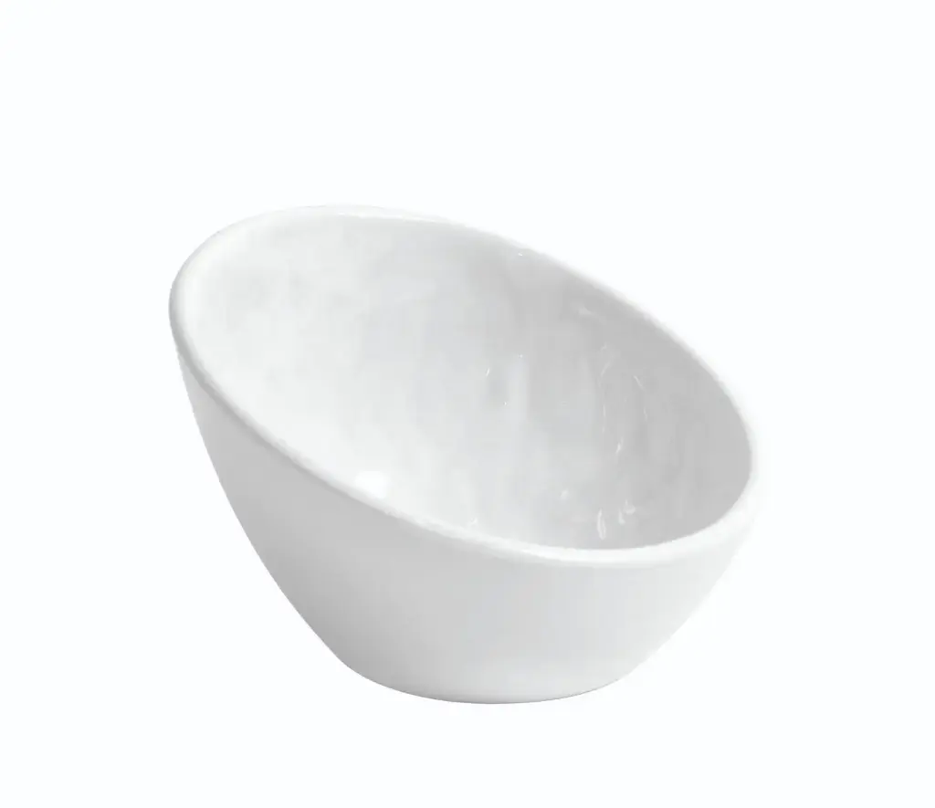 Bol oval Mamba blanco melamina 13,4x12,7x8,4 cm