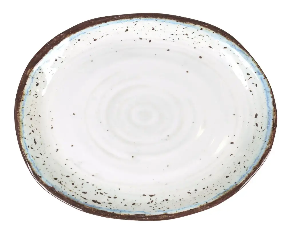 Fuente oval melamina Messina 27,5x22x1,5 cm