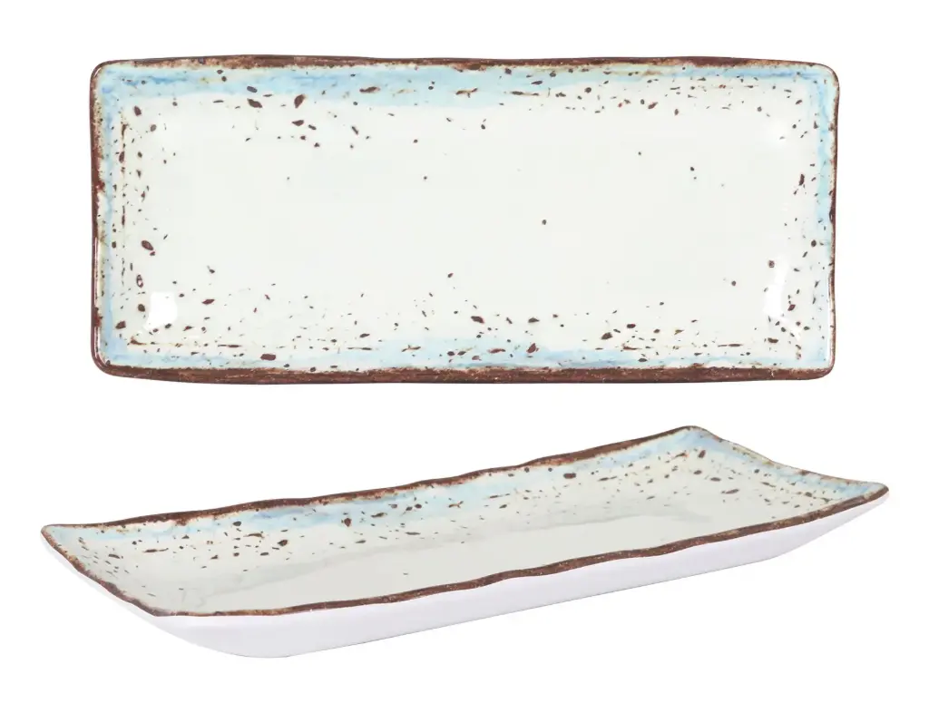 Fuente rectangular melamina Messina 28x12x2 cm