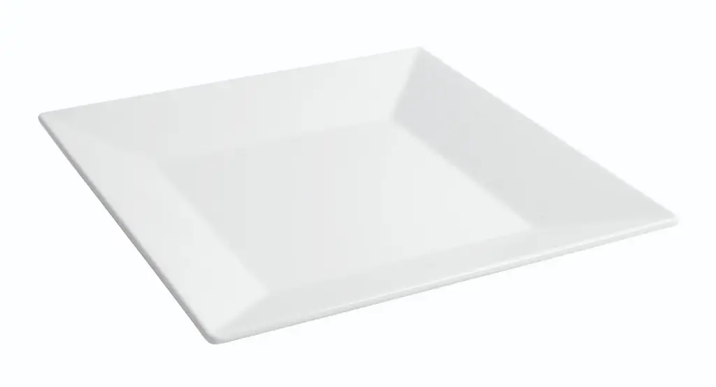 Plato Ming blanco melamina 35,8x35,8x4,4 cm