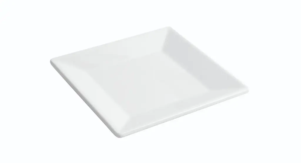 Plato pan Ming blanco melamina 15,2x15,2x1,7 cm