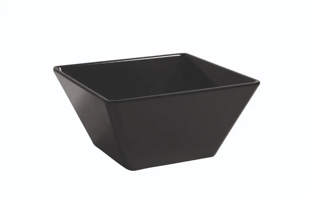 Bol Ming negro melamina 15x15x7,5 cm