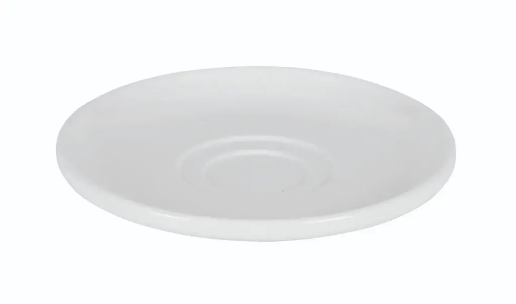 Plato moka Iris blanco melamina 13,5 cm