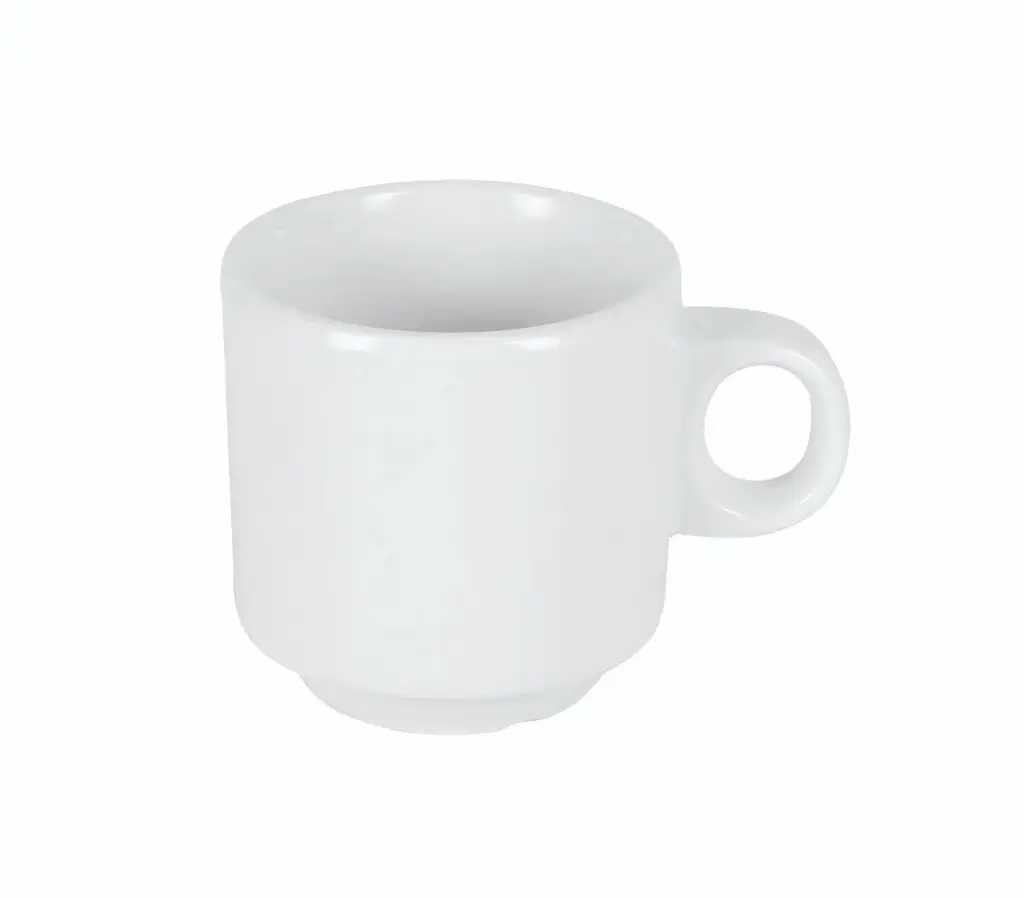 Taza moka Iris blanca melamina 5,5x5,5 cm