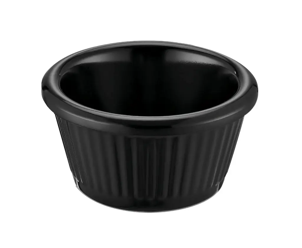 Ramequin negro melamina 6 cl.7x4 cm